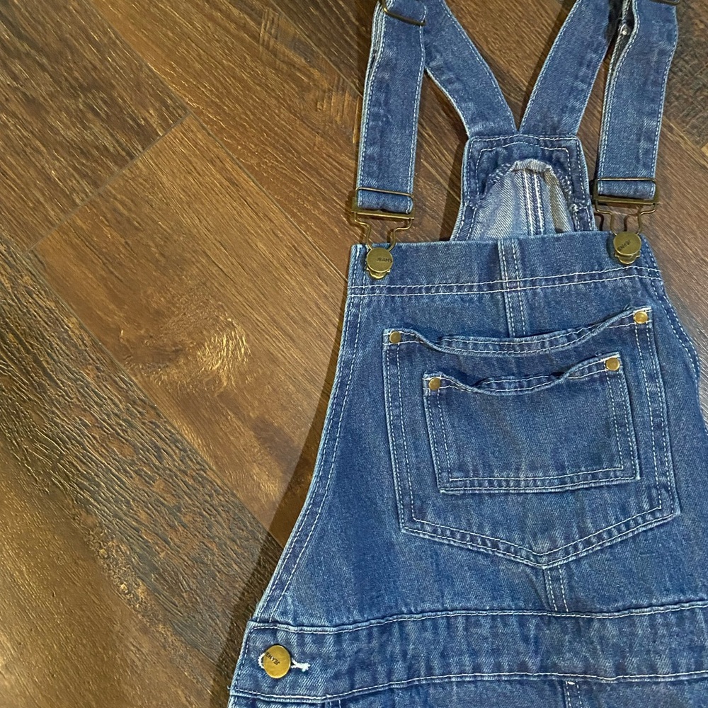 Vintage Blue Denim Overalls